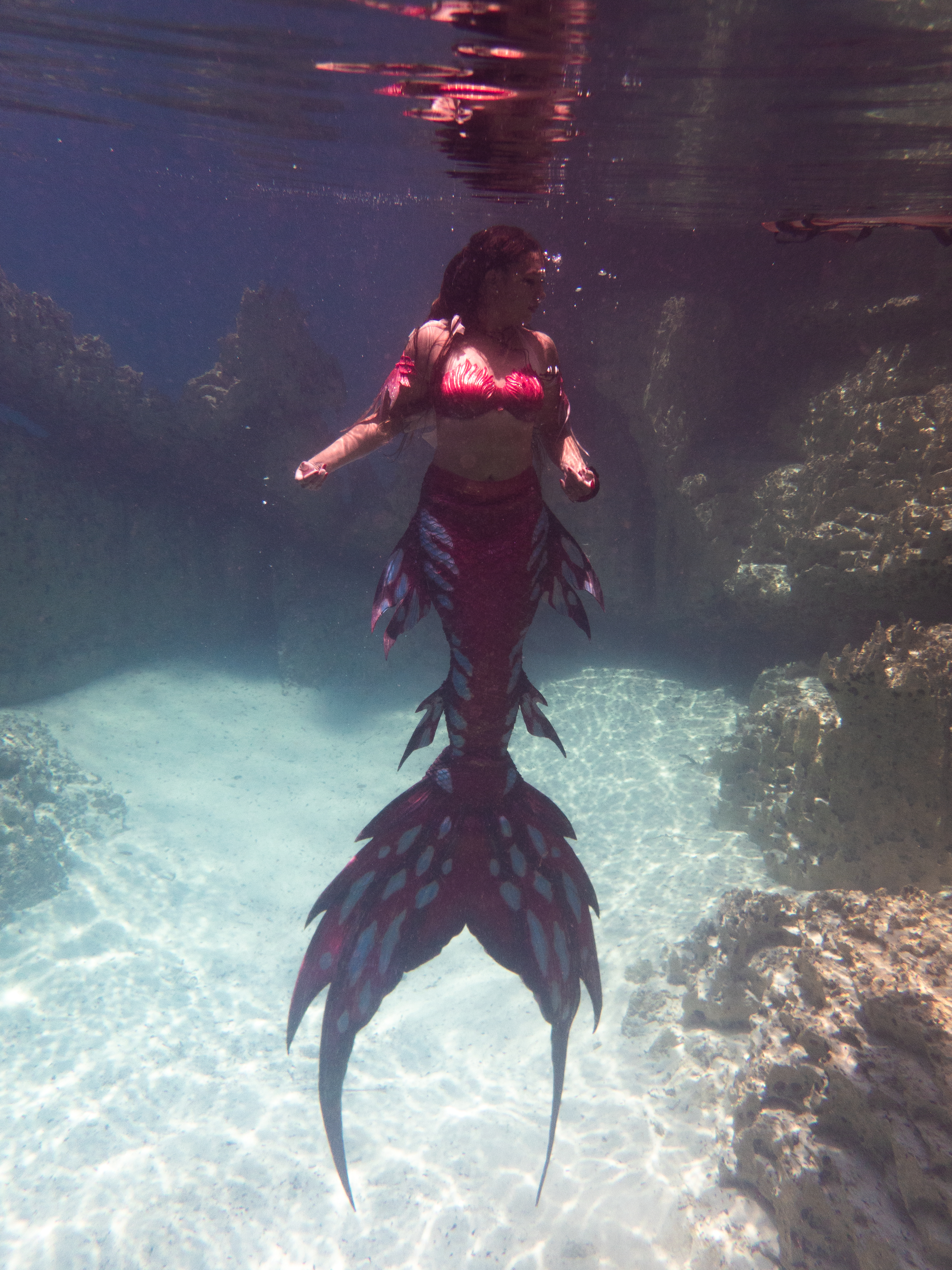 Suspended Red Mermaid